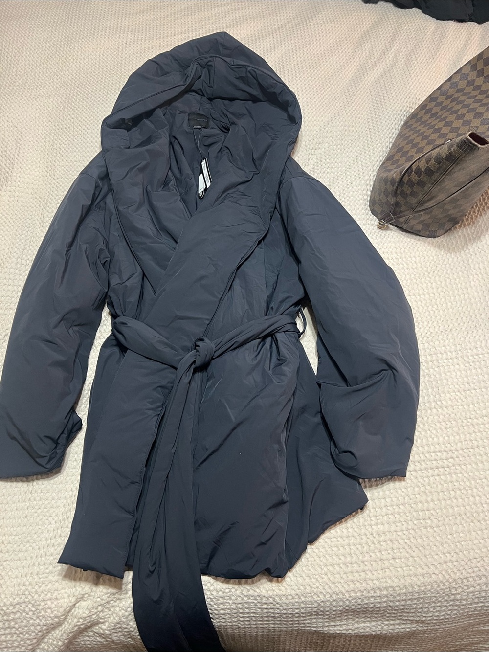Nike x Skims woven nylon wrap coat